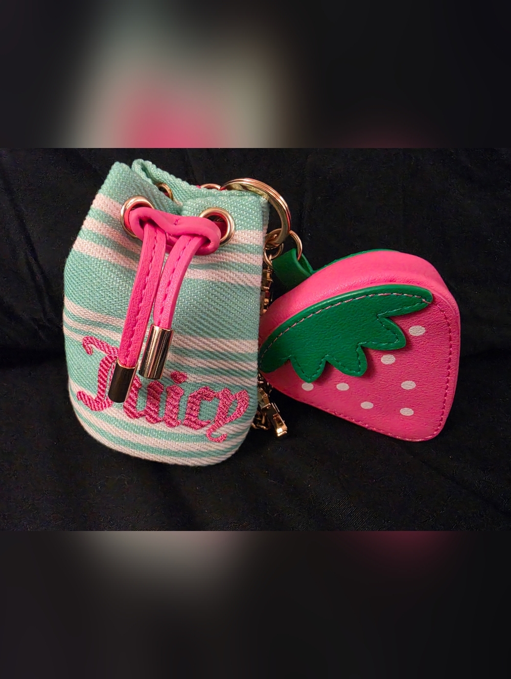 Juicy Couture Pink & Retro Green Bag Set - Picture 8 of 8